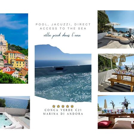 Conca Verde: Beachfront Villas with Private Jacuzzis Andora Exterior photo