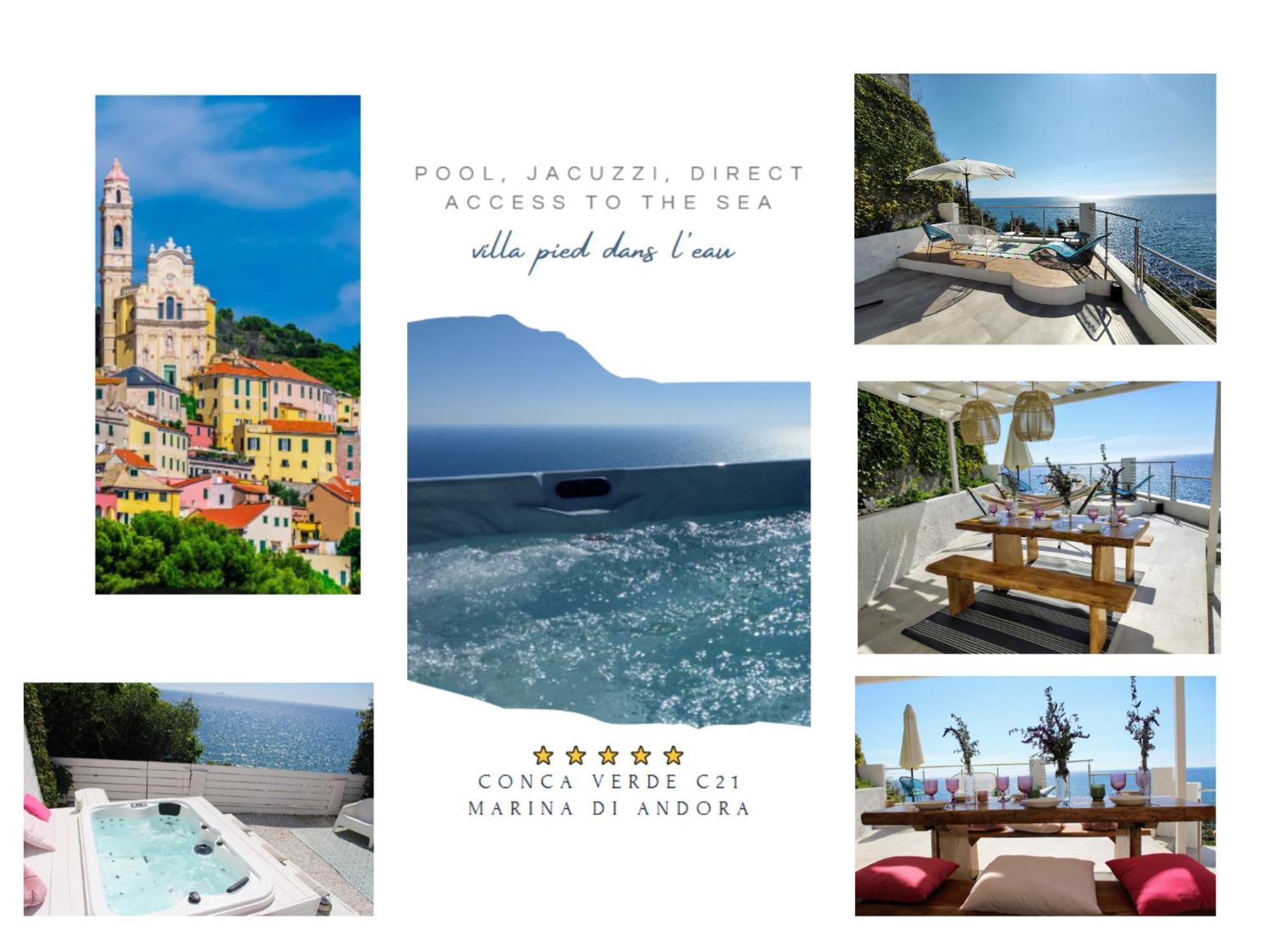 Conca Verde: Beachfront Villas with Private Jacuzzis Andora Exterior photo